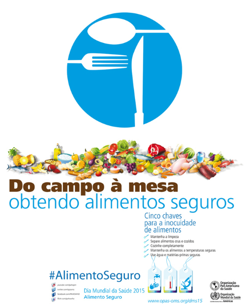 Dia mundial da saúde tem campanha da OMS sobre segurança alimentar